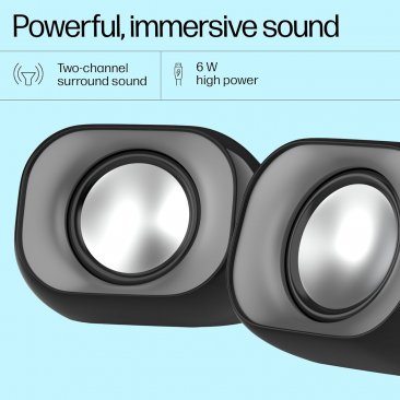 HP DHS-2111(3.5mm AUX+USB Power) Multimedia Speaker 6W