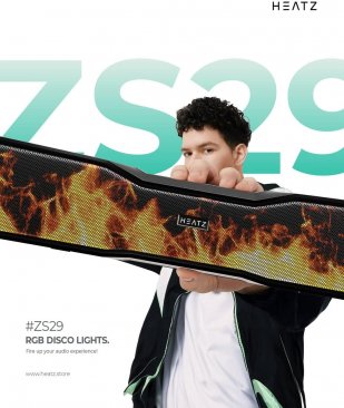 Heatz ZS29 Disco Soundbar 16W Bluetooth Speaker