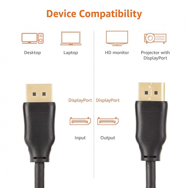 DisplayPort to DisplayPort Cable (1.8 Meters)