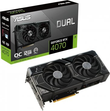 ASUS GeForce RTX 4070 12GB GDDR6X OC Edition Dual Fan Graphics Card