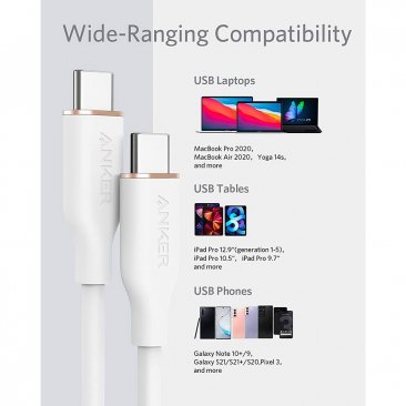 Anker PowerLine III Flow USB-C to USB-C 100W Cable (1.8 Meters)