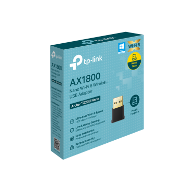 TP Link AX1800 Nano Wi-Fi 6 Wireless USB Adapter - Archer TX20U Nano