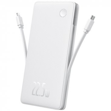 Baseus AirPow Lite 10000mAh 22.5W Built in Dual Cable (Type C and Lightning)