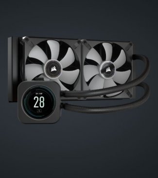 Corsair H100i Elite LCD Extreme Performance 240mm LCD Liquid CPU Cooler