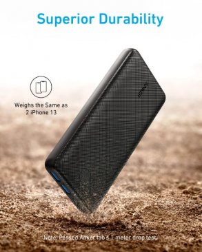 Anker 325 PowerCore Essential 20000Mah (USB-C and Micro USB Input) Power Bank