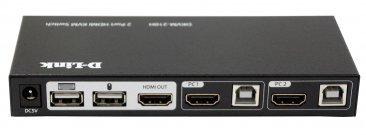 D-Link 2-Port KVM Switch with HDMI and USB Ports (DKVM-210H)