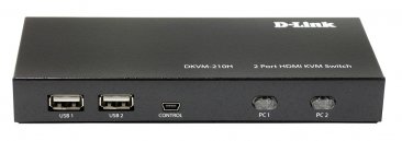 D-Link 2-Port KVM Switch with HDMI and USB Ports (DKVM-210H)