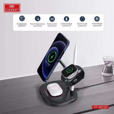 Earldom WC18 4 In 1 Magnetic Wireless Fast Charger