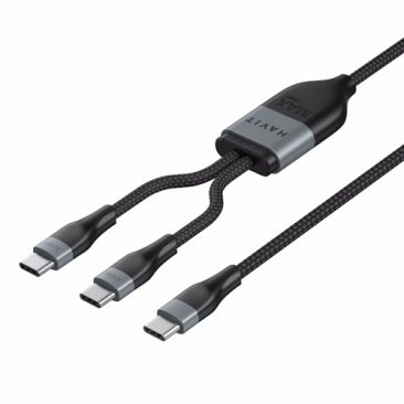 HAVIT CB6325 2 in 1 USB-C PD100W Multi Charging Cable (USB-C/USB-C) (1.2 Meters)