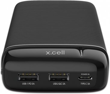 X.Cell 20000mAh Fast Charging Power Bank with Power Delivery (USB-A and USB-C)