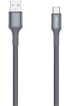 TELUX FLEXIX Braided USB-A to USB-C Charging Cable (1 Meter)