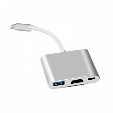 Type C Converter (3 in 1) Type C to HDMI + USB 3.0 + Type C (PD)