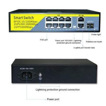 Startech Smart Switch 8 Port POE Switch