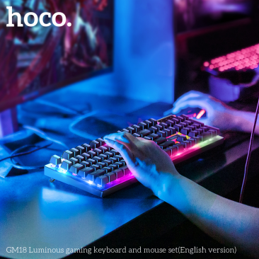 HOCO GM18 Gaming Keyboard and Mouse (ENGLISH Only)