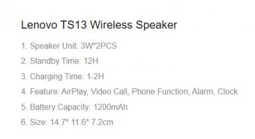 Lenovo Thinkplus Bluetooth Speaker TS13