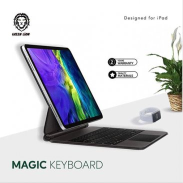 Green Magic Keyboard for iPad 12.9 (English/Arabic)