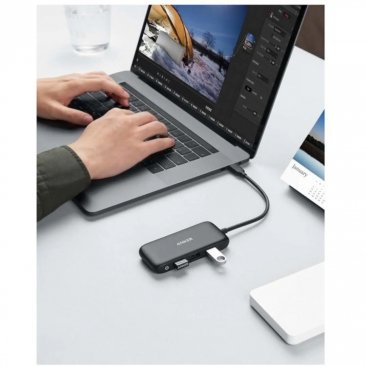 Anker Classic 4-in-1 USB C Hub (1x Ethernet Port, 3x USB 3.0 Ports)