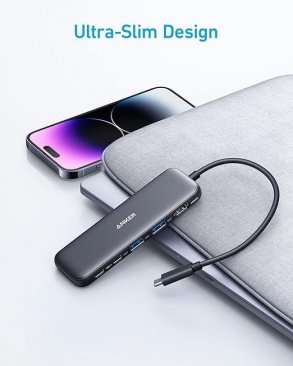 Anker 332 5-in-1 USB-C Hub (2x USB-C, 2x USB-A, 1x 4K HDMI)