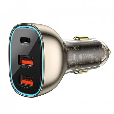 Wiwu Geek 90W Dual USB-A + USB-C Car Charger