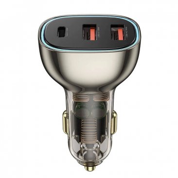 Wiwu Geek 90W Dual USB-A + USB-C Car Charger