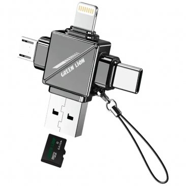 Green Lion 4 in 1 MicroSD Card Reader
