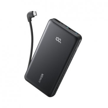 Anker Zolo 10000Mah 30W with Built-In USB-C Cable (1xUSB-C and 1xUSB-A Ports)