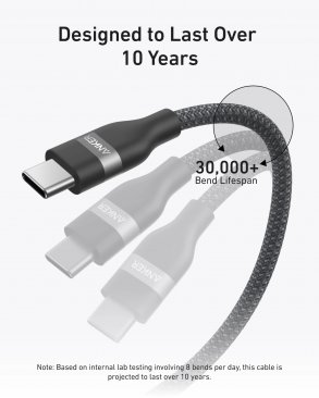 Anker USB-C to USB-C 240W Upcycled-Braided Cable (0.9 Meter)