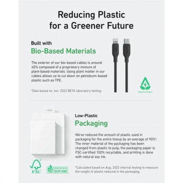 Anker 542 USB-C to Lightning (Bio Nylon) Cable (0.9 Meter)