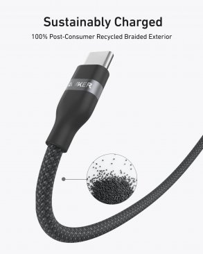 Anker USB-C to USB-C 240W Upcycled-Braided Cable (0.9 Meter)
