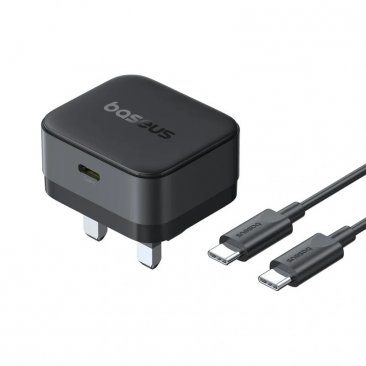 Baseus Palm 20W USB-C Fast Charging Power Adapter with USB-C to USB-C Cable (1 Meter)