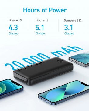 Anker Powercore 335 20000mAh 20W Power Bank (2xUSB-A and 1xUSB-C Ports)