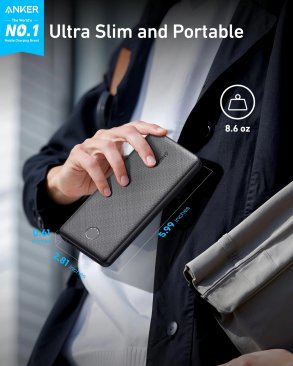 Anker PowerCore Slim 10000Mah (USB-C and Micro USB (input) Power Bank