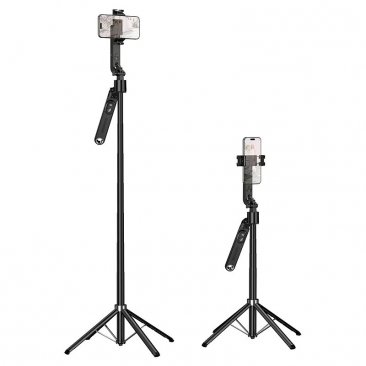 HOCO K32 360° Auto Face Tracking Tripod with Detachable BT V5.2 Remote (Maximum 1.81 Meters)