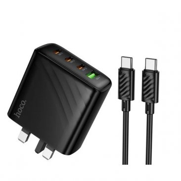 HOCO CS27B 67W (3 x USB-C, 1 x USB-A ) Wall Charger with USB-C to USB-C Cable (1 Meter)