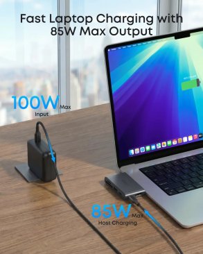 Anker Nano 6-in-1 USB-C Hub (5Gbps) (1xUSB A, SD/TF Card Slots, 1x4K HDMI, 2xUSB C)