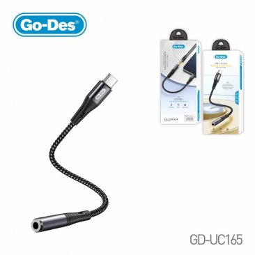 Go-Des GD-UC165 USB-C to 3.5mm Audio AUX Jack Cable
