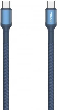 TELUX FLEXIX 60W Braided USB-C to USB-C Charging Cable (1 Meter)