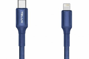 TELUX FLEXIX Braided USB-C to Lightning 27W PD Fast Charging Cable (1 Meter)