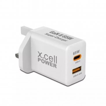 X.Cell GaN II 65W (1x USB-A. 1x USB-C) Super Charger