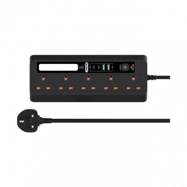 Go-Des GD-B926 3250W Multi-Port Power Socket with Touch LED Lamp