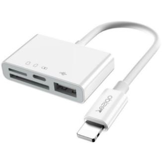 Yesido GS12 Lightning OTG Multiport Adapter (Micro SD Card, Lightning Port, TF Card, USB)