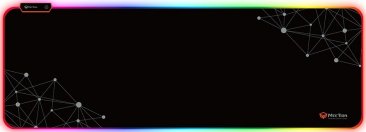 MEETION PD121 Colorful Back Light Gaming Mouse Pad - BLACK