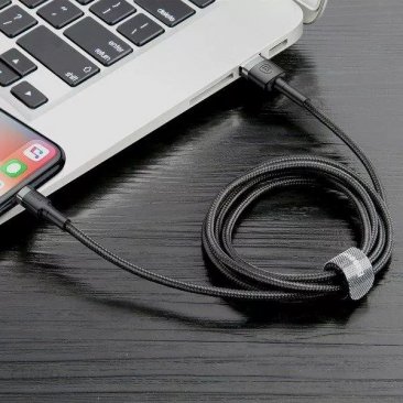 Baseus Cafule Cable Lightning (Special Edition) with Thin Double-sided USB Insertion  (1 Meter)