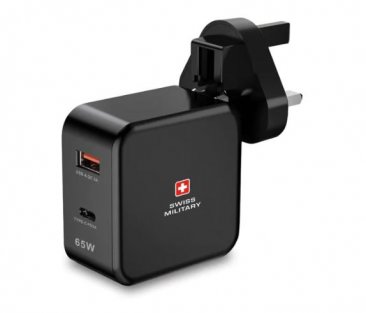 Swiss Military 65W PD and QC USB-A and USB-C Charger High Power Premium Power Station