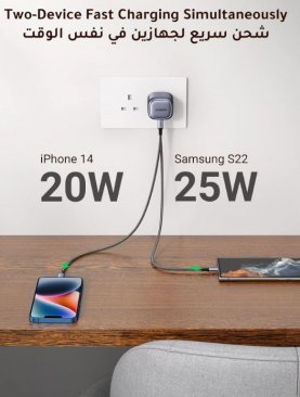 UGREEN 45W Nexode Dual USB-C PD GaN Fast Charger