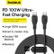 Baseus Pudding Series 100W Fast Charging Cable Type C to Type C (1.2 Meters)