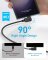 Anker Right Angle USB A to USB C Braided Cable (Pack of 2, 1.8 Meters)