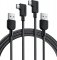 Anker Right Angle USB A to USB C Braided Cable (Pack of 2, 1.8 Meters)