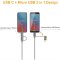 Go-Des GD-CT033 Type-C And Micro Adapter (18 Cm)