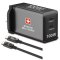 Swiss Military 100W GaN II 2 Port Fast Charger (2 USB-C Port) with 100W 1 Meter Braided Cable